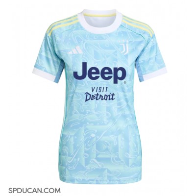 Zenski Nogometni Dres Juventus Pierre Kalulu #15 Gostujuci 2025-26 Kratak Rukav Zenski Nogometni Dres Juventus Pierre Kalulu #15 Gostujuci 2025-26 Kratak Rukav
